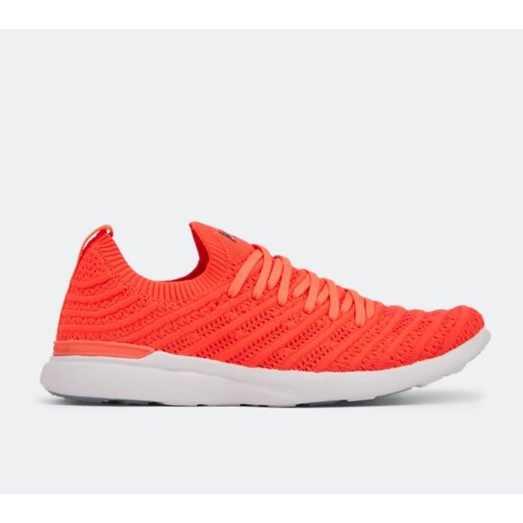 NIB APL Techloom Wave Womens Sneakers Neon‎ Orange Red Size 9.5 - Picture 1 of 10